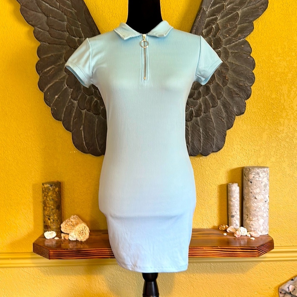 Streetwear Society Ribbed Short Sleeve Dress
